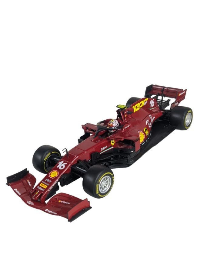 Bburago Ferrari racing tuscan GP Ferrari's SF1000 C. Leclerc (Box damaged car mint condition)