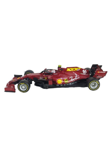 Bburago Ferrari racing tuscan GP Ferrari's SF1000 C. Leclerc (Box damaged car mint condition)