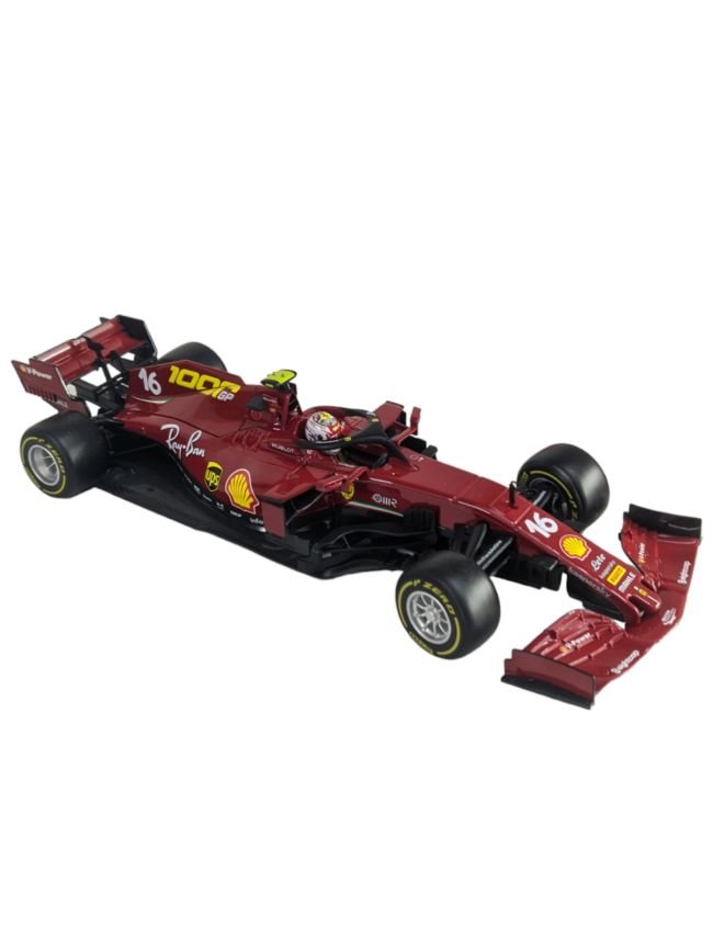 Bburago Ferrari racing tuscan GP Ferrari's SF1000 C. Leclerc (Box damaged car mint condition)