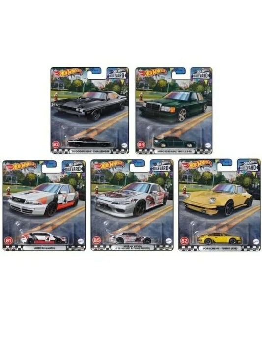 Hotwheels boulevard set (number 81 to 85)