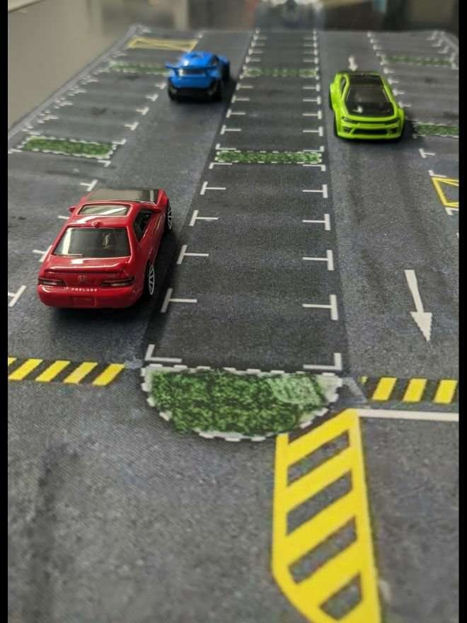 Parking Lot B desktop Diorama Mat