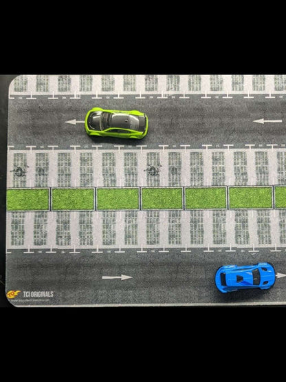 Parking Lot A Desktop Diorama Mat 1:64