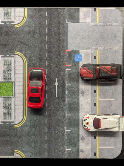 Parking Lot A Desktop Diorama Mat 1:64