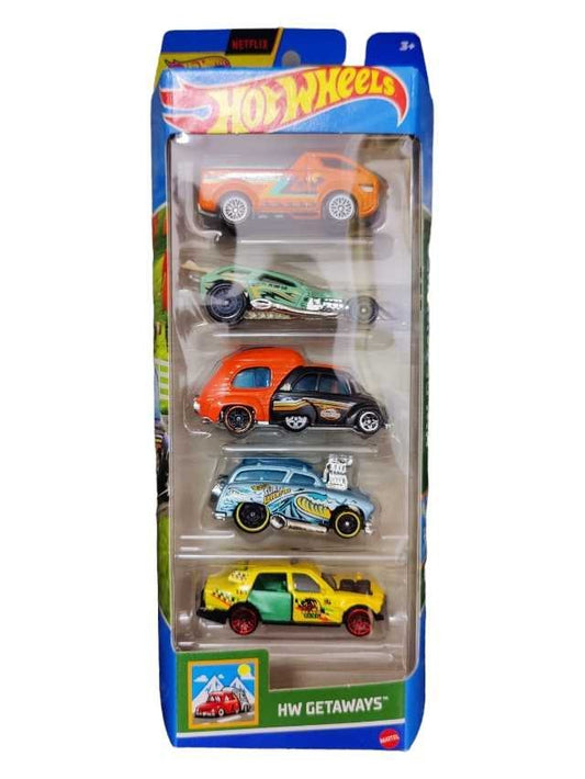 INDIAN CARD Hot Wheels Getaways - Set of 5 Cars - 2024