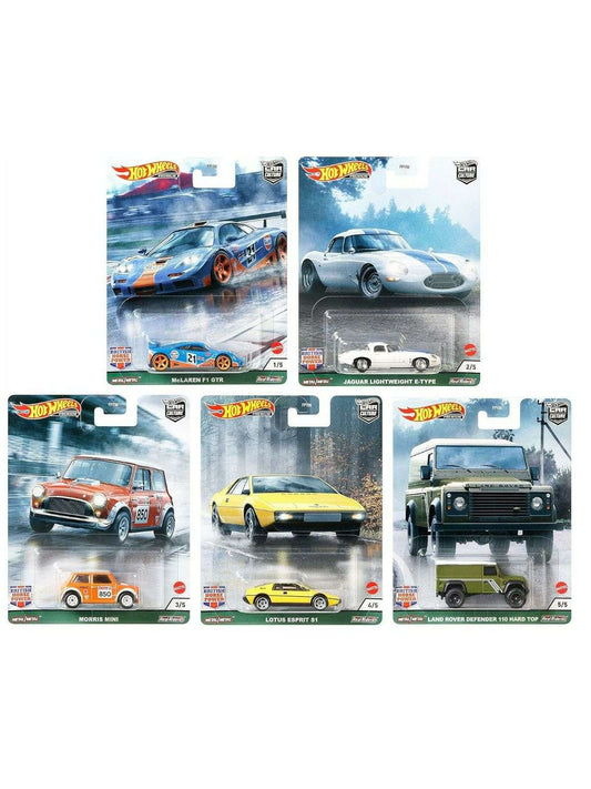 EXCLUSIVE Hotwheels Car Culture British Horse Power set of 5