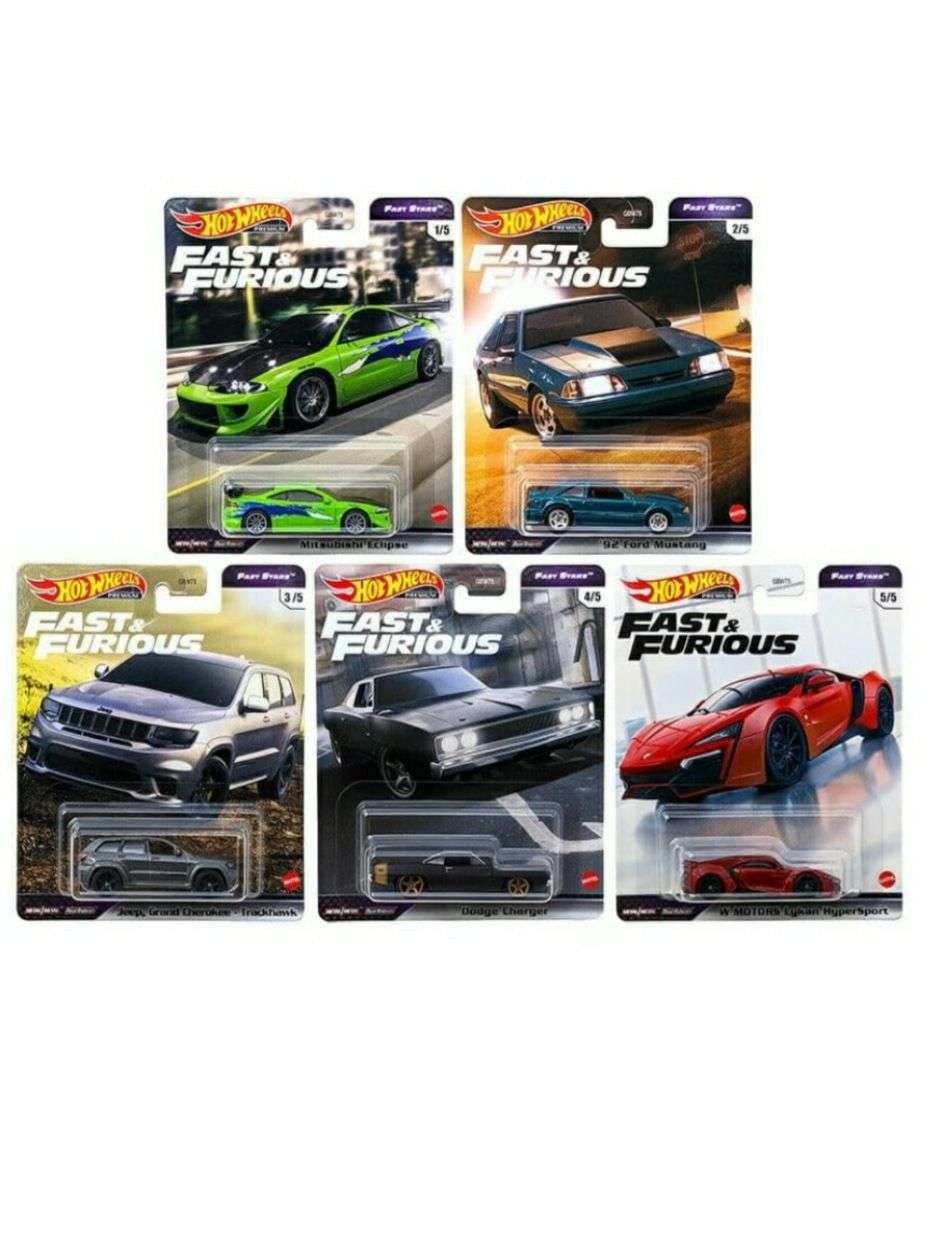 EXCLUSIVE Hotwheels Fast & Furious Fast Stars Set Of 5