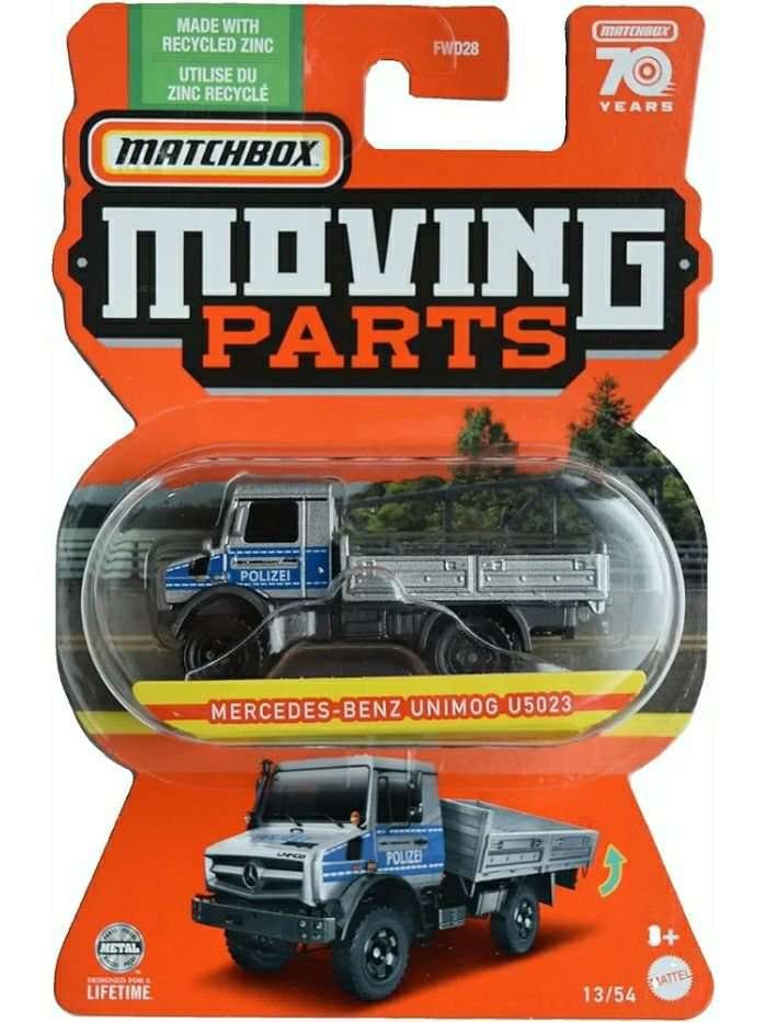 Matchbox moving parts Mercedes Benz Unimog U5023