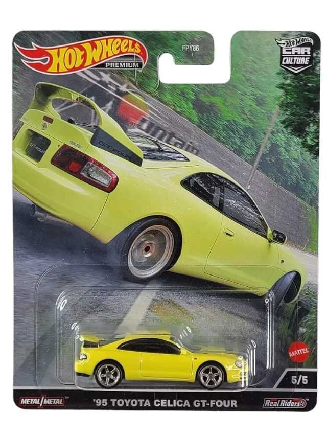 Hotwheels 95 Toyota celica gt four premium Imported 1:64 scale