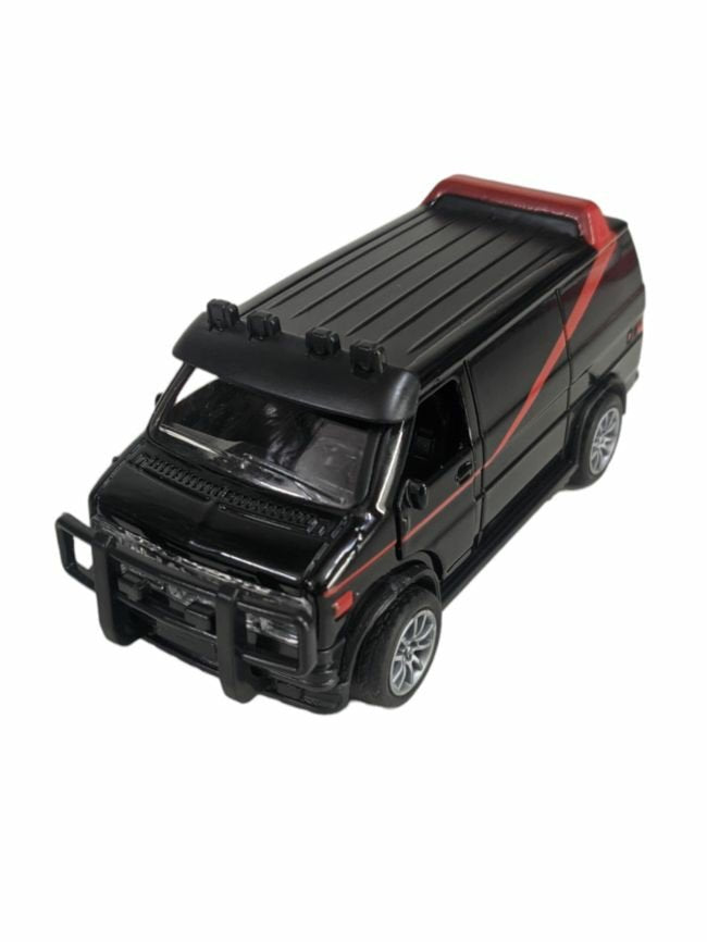 Die-Cast 1: 32 Model Safe Pull Back (Black and Red)