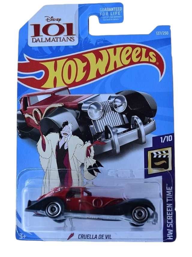 Hotwheels Cruella De Vil Imported Mainline Card 1:64 Scale