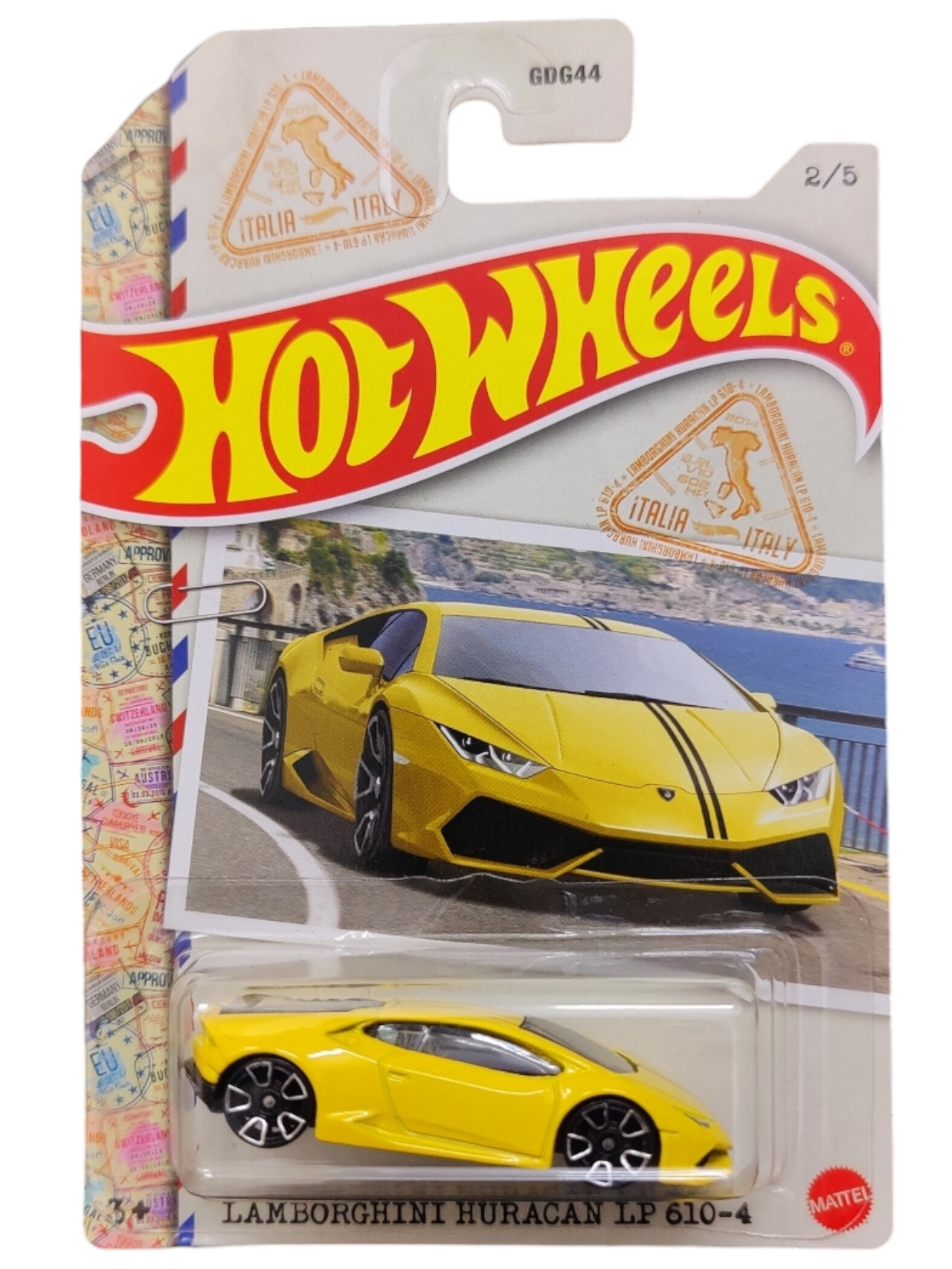 Hotwheels Lamborghini Huracan lp 610-4 imported mainline card art 1:64 scale