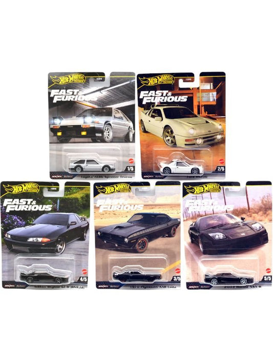 EXCLUSIVE Hotwheels Fast & Furious Set of 5