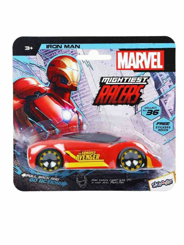 Skoodle Marvel Pull-Back Ironman mightiest racers