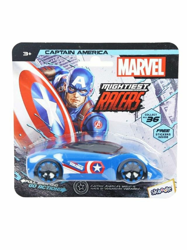 Skoodle Marvel Pull-Back captain America mightiest racers