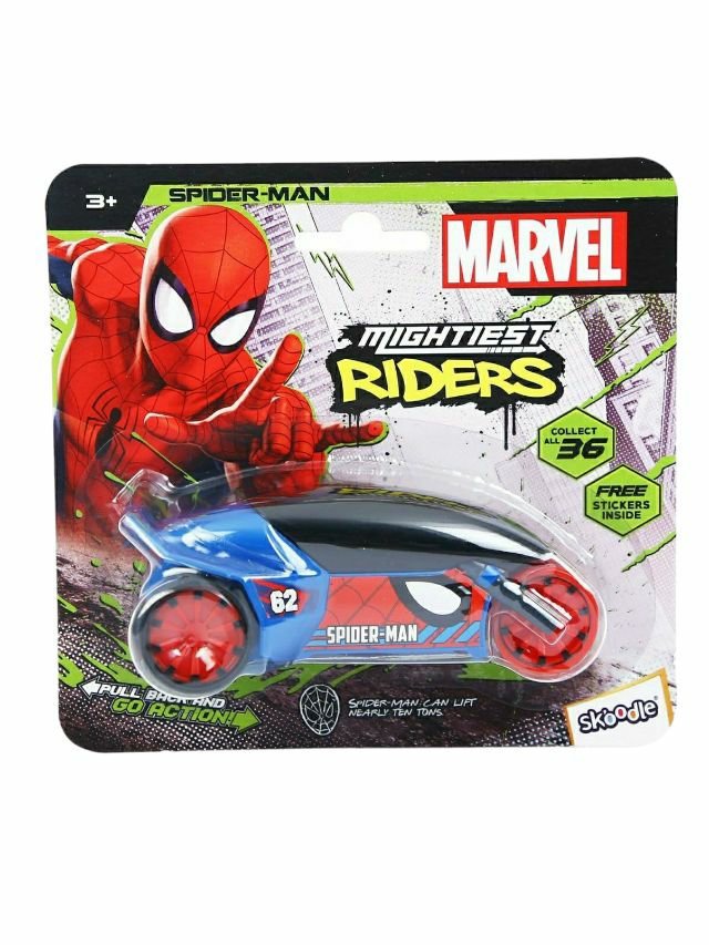 Skoodle Marvel Pull-Back spider man Mightiest riders