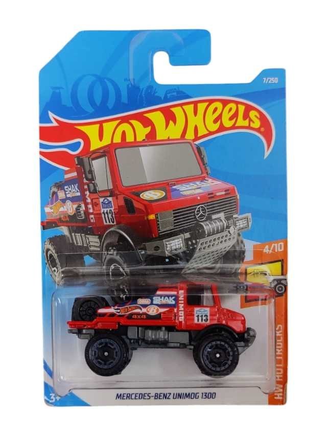 Exclusive Hotwheels Mercedes-Benz Unimog 1300 Imported Mainline Card 1:64 Scale