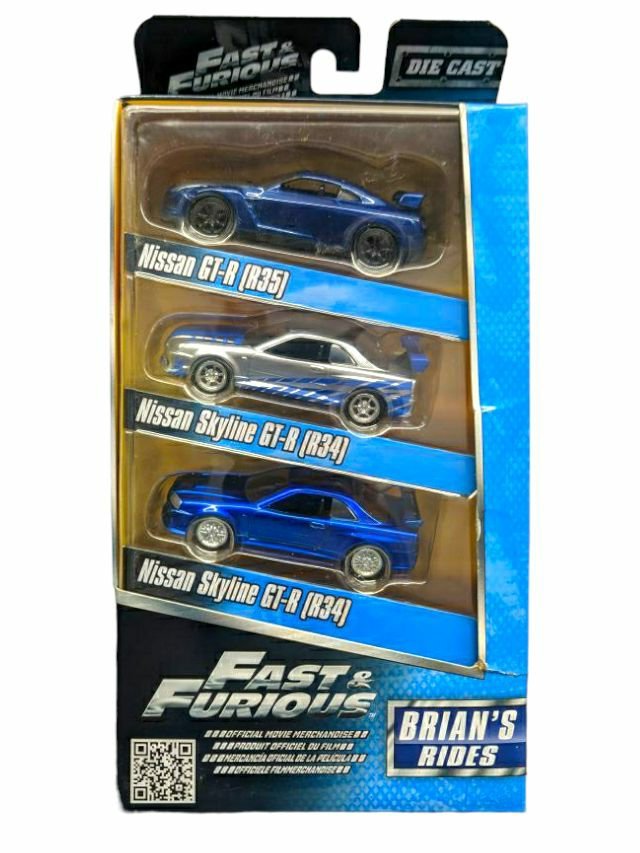 Fast and Furious Brain's Rides pack of 3