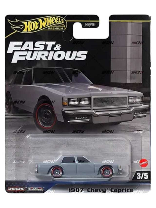 Hotwheels fast and Furious 1987 Chevy caprice imported premium 1:64 scale