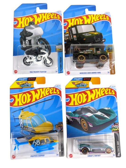 EXCLUSIVE Hot Wheels indian Car Mainlines (179 Each) as set of four