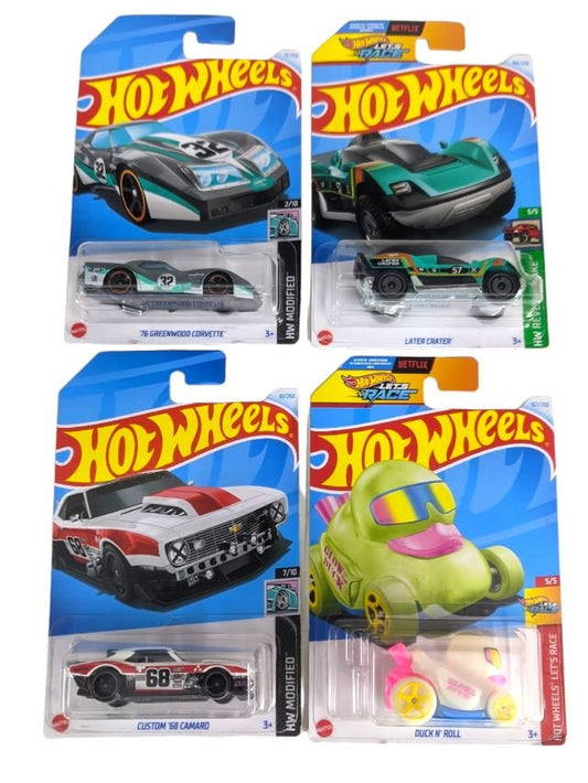 EXCLUSIVE Hot Wheels indian Car Mainlines (179 Each) as set of four