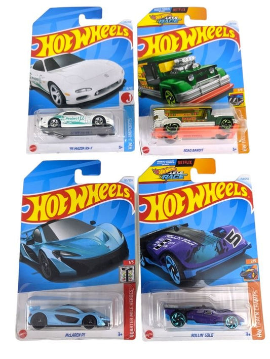 EXCLUSIVE Hot Wheels indian Car Mainlines (179 Each) as set of four