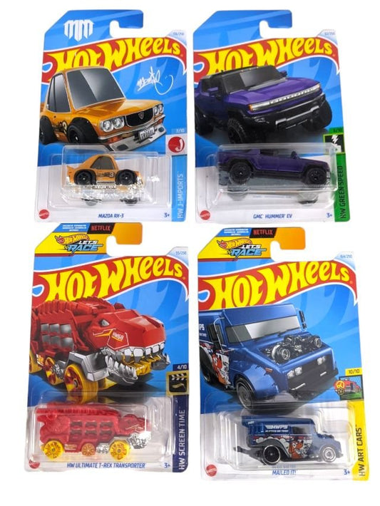 EXCLUSIVE Hot Wheels indian Car Mainlines (179 Each) as set of four