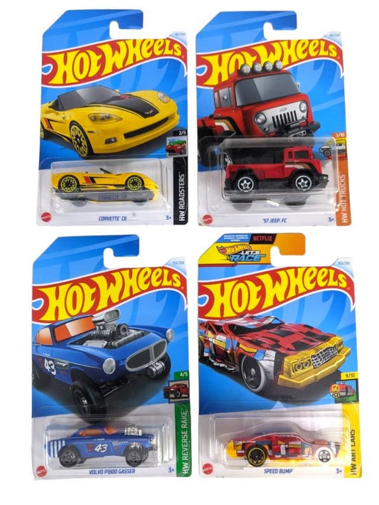 EXCLUSIVE Hot Wheels indian Car Mainlines (179 Each) as set of four