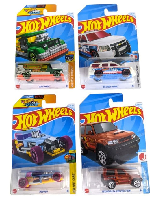 EXCLUSIVE Hot Wheels indian Car Mainlines (179 Each) as set of four