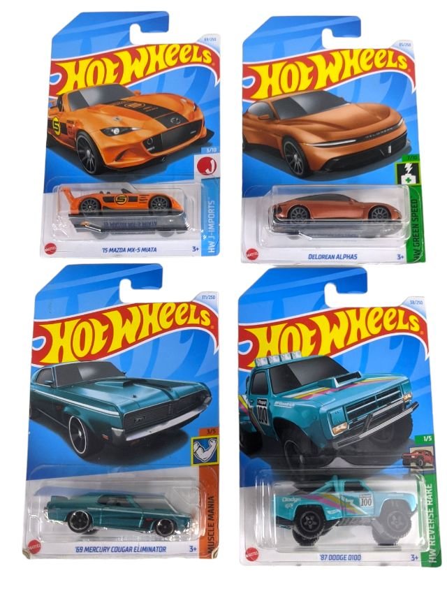 EXCLUSIVE Hot Wheels indian Car Mainlines (179 Each) as set of four