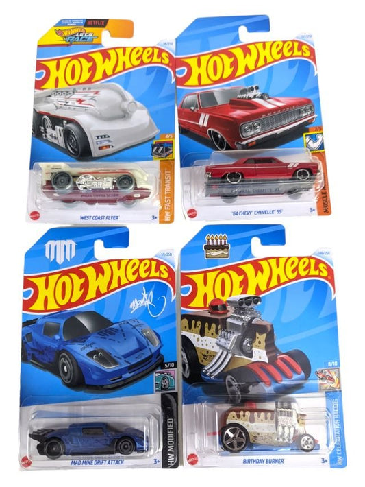 EXCLUSIVE Hot Wheels indian Car Mainlines (179 Each) as set of four