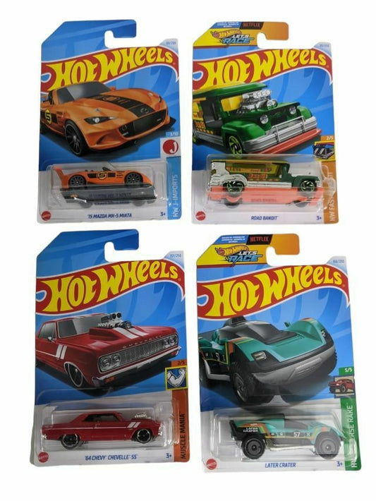 EXCLUSIVE Hot Wheels indian Car Mainlines (179 Each) as set of four