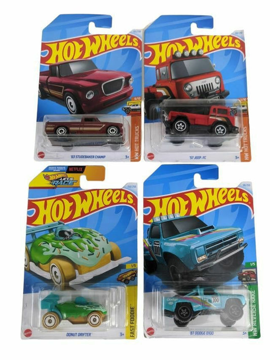 EXCLUSIVE Hot Wheels indian Car Mainlines (179 Each) as set of four