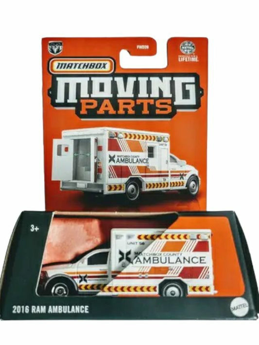 Matchbox Moving Parts 2016 ram ambulance