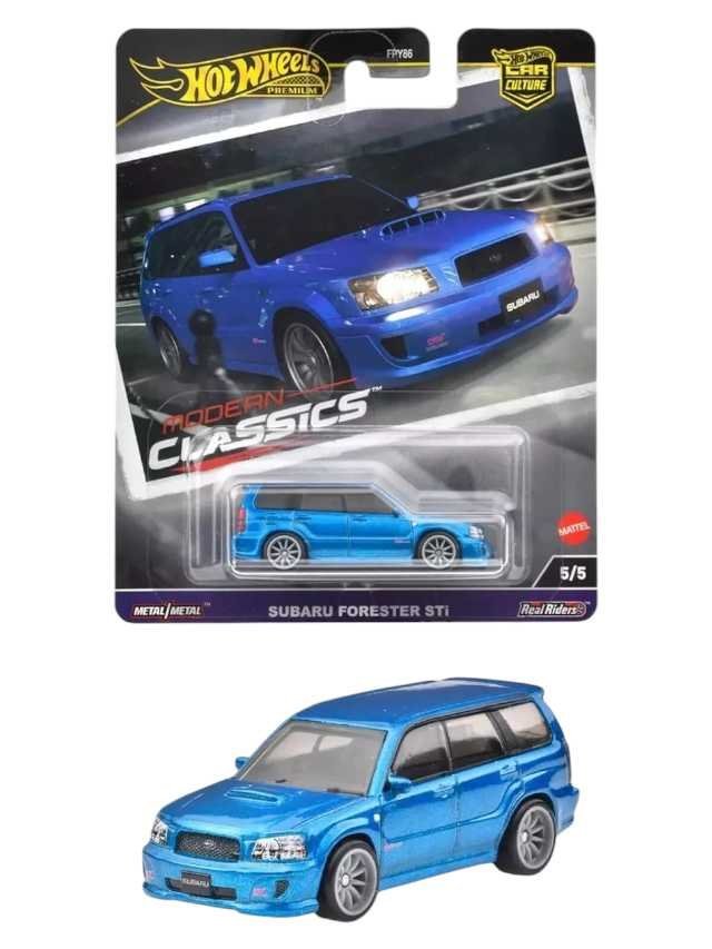 Hotwheels modern classics subaru forester sti imported premium 1:64 scale