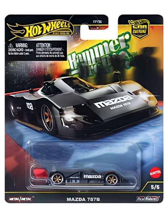 Hotwheels hammer drop mazda 787b imported premium 1:64 scale