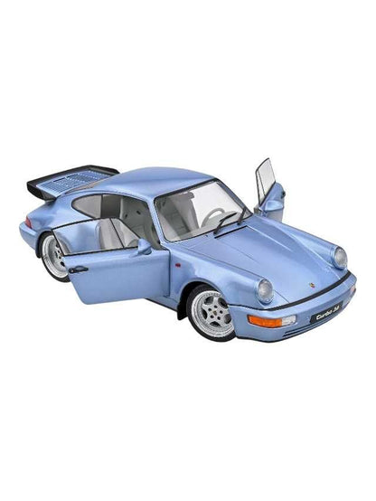 Exclusive Solido Porsche 911 964 Turbo 1990 Blue 1:18 Diecast scale model car