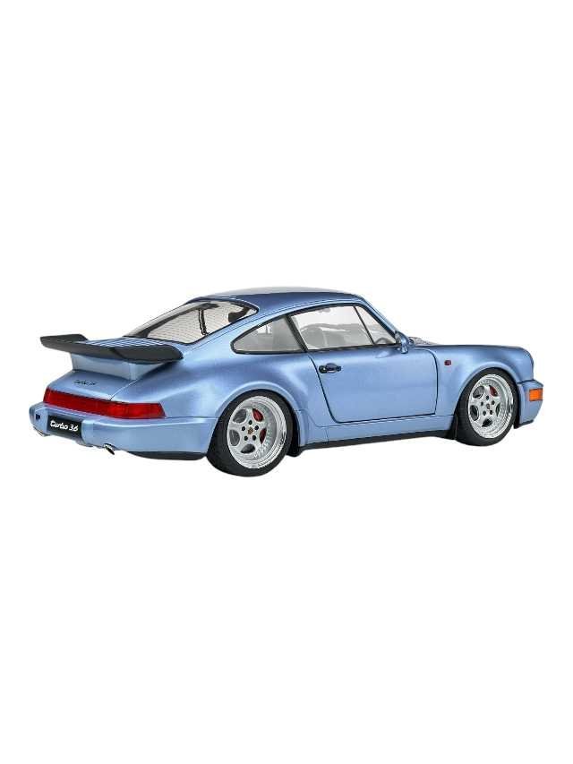 Exclusive Solido Porsche 911 964 Turbo 1990 Blue 1:18 Diecast scale model car