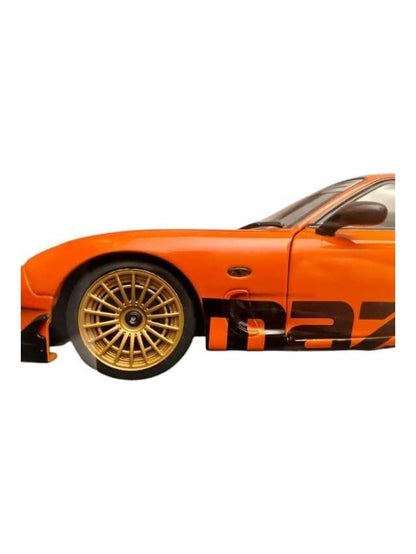 Solido Mazda rx7 Fd Rs Orange 1994 1:18 Diecast scale model car