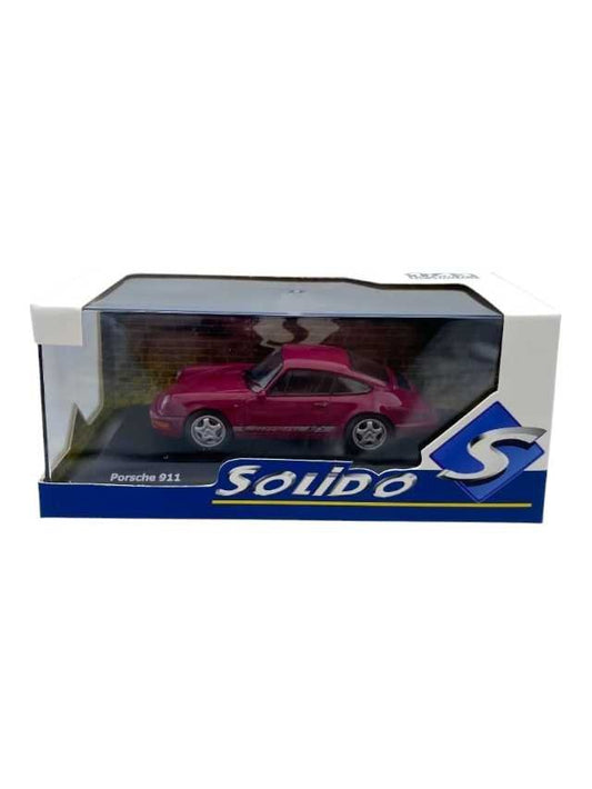 Solido 1:43 Porsche 911 964 rs red Diecast scale model car