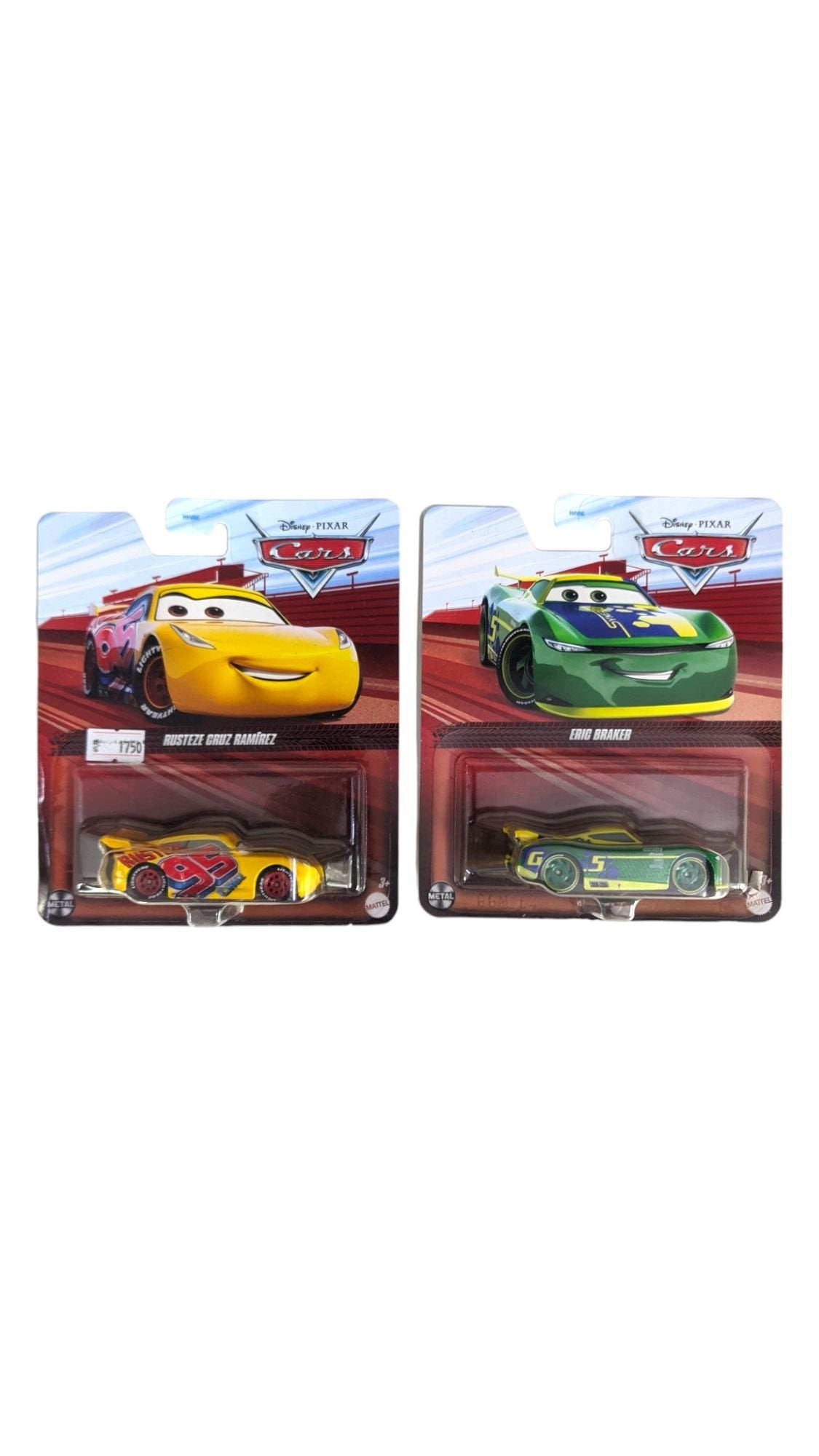 Disney pixar cars eric braker &rusteze cruz ramirez set of 2