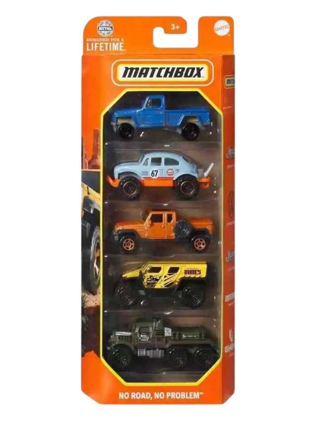 Matchbox No Road No Problem 
5 Pack