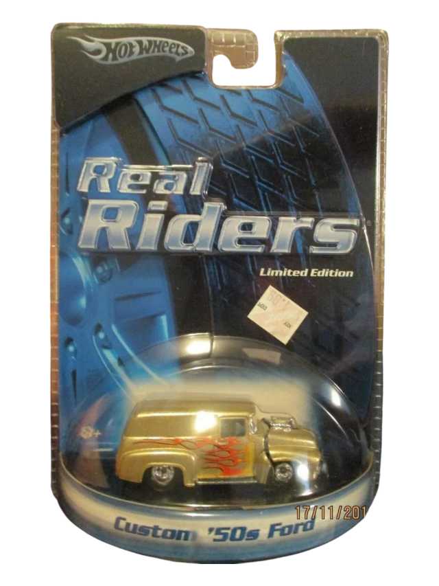 Hotwheels Imported Real Riders Limited Edition Custom '50s Ford imported premium collection 1:64 scale