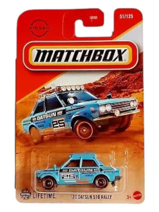 Matchbox 70 Datsun 510 Rally mainline imported 1:64 scale