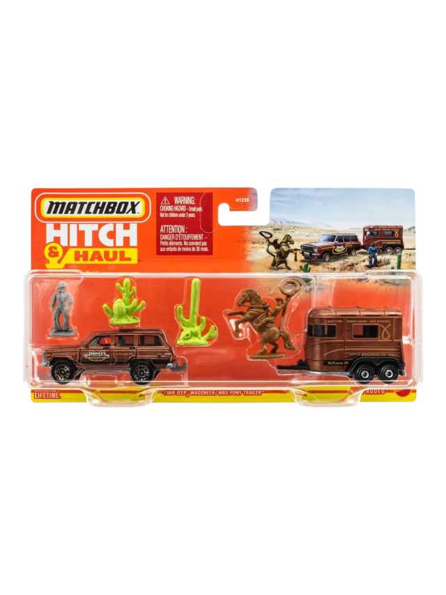 Matchbox Hitch & Haul                1988 Jeep Wagoneer/MBX Pony Trailer Imported