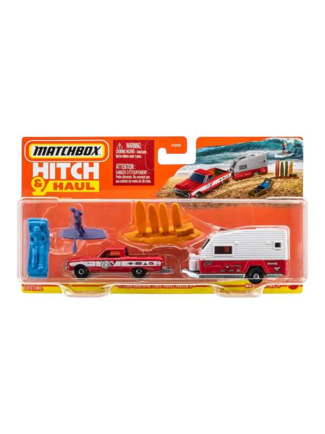 Matchbox Hitch & Haul.               61 Ford Ranchero/MBX Travels Trailer II Imported