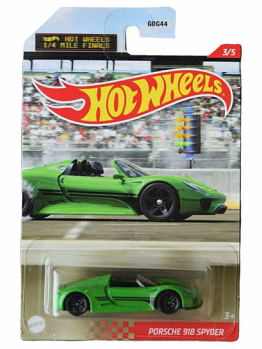 Hotwheels  Quatermile finals Porsche 918 Spyder Imported Mainline Card Art 1:64