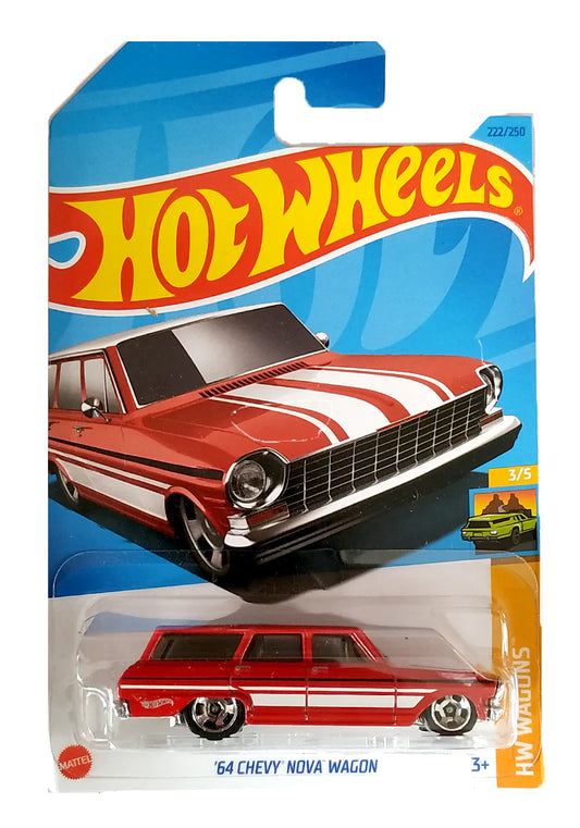 INDIAN CARD Hot Wheels 64 Chevy Nova Wagon