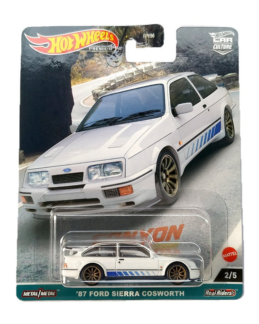 Hot Wheels 87 Ford Sierra Cosworth Canyon Warriors Imported Premium 1:64