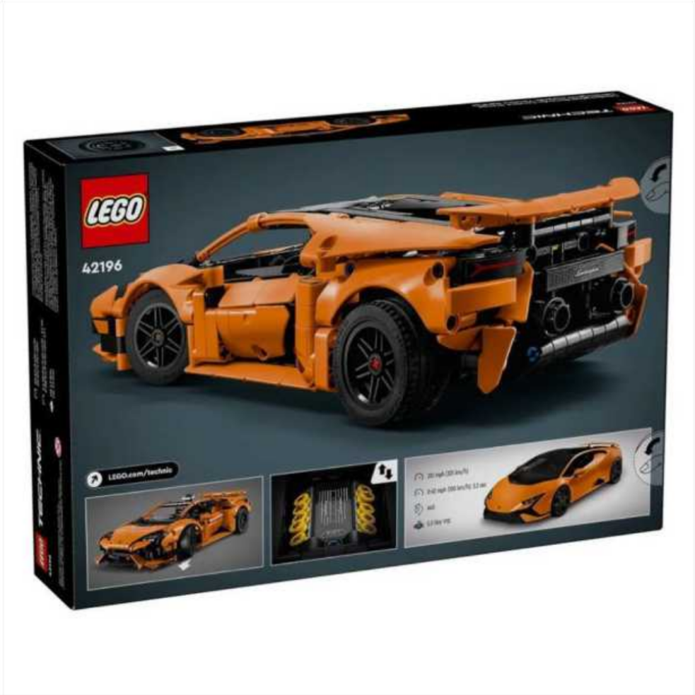 LEGO Technic 42196 Lamborghini Huracan tecnica orange