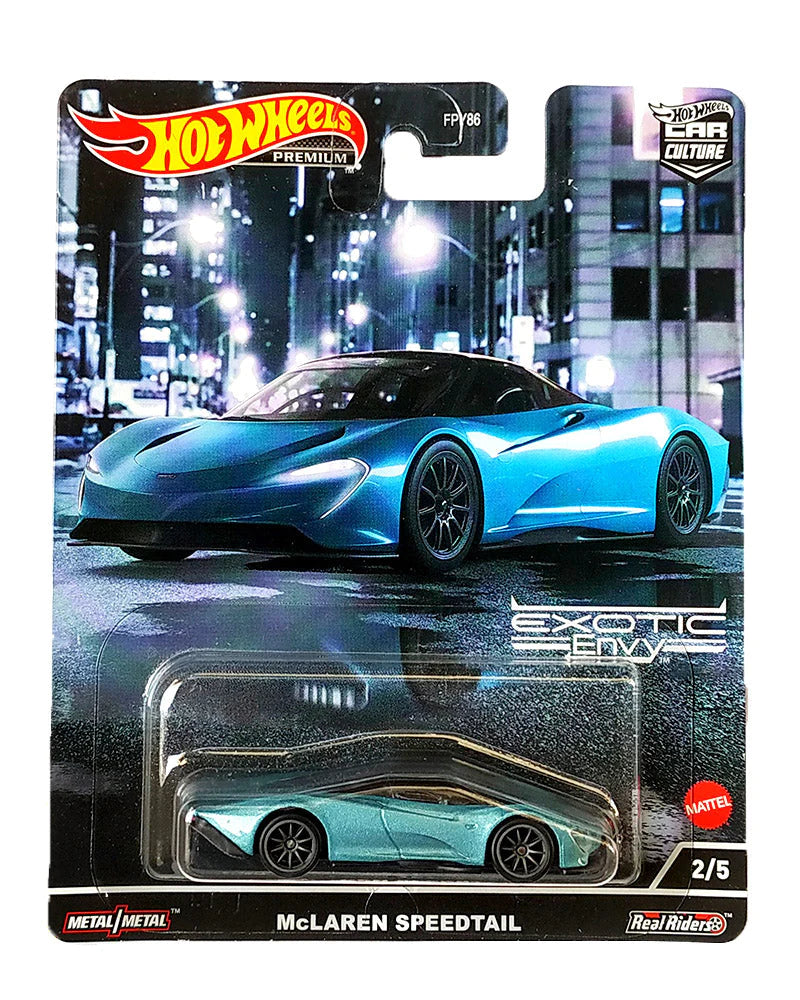 Hot Wheels Exotic Envy McLaren Speedtail premium Imported 1:64 scale